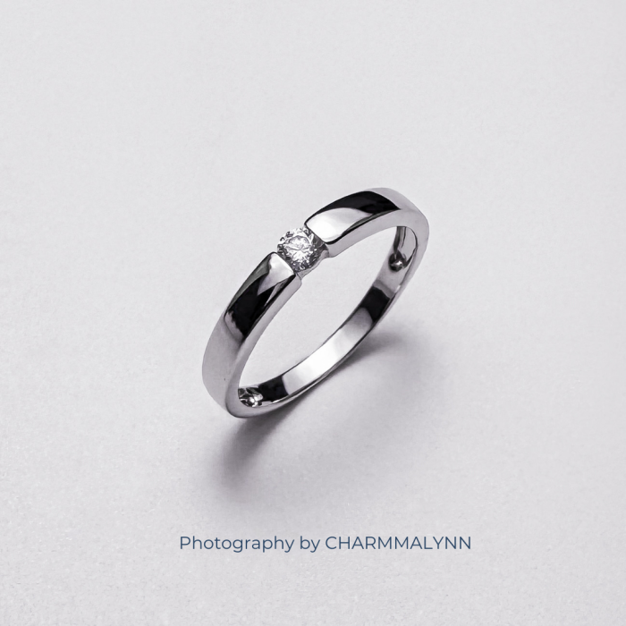 แหวนผู้ชาย รุ่น Classic Channel Set Diamond Band Ring