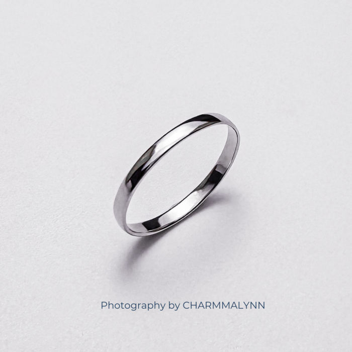 แหวนผู้ชาย รุ่น Mini Classic Comfort Fit Curve Band Ring