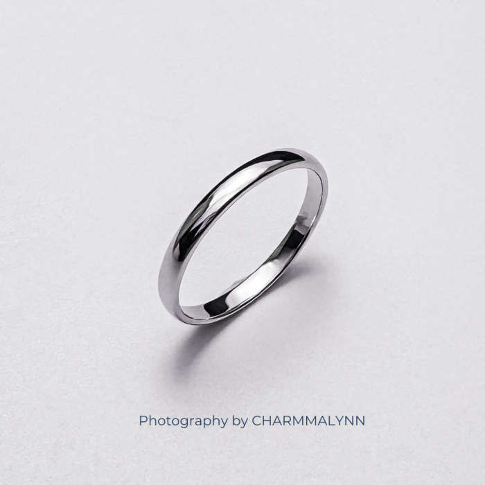 แหวนผู้ชาย รุ่น Little Classic Comfort Fit Curve Band Ring