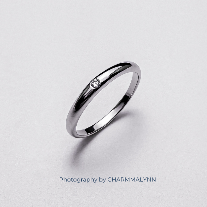 แหวนผู้ชาย รุ่น Little Boy Glossy Mens Diamond Ring