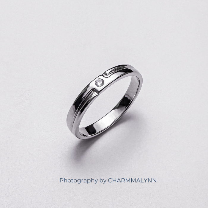 แหวนผู้ชาย รุ่น Playful Lining Mens Diamond Ring